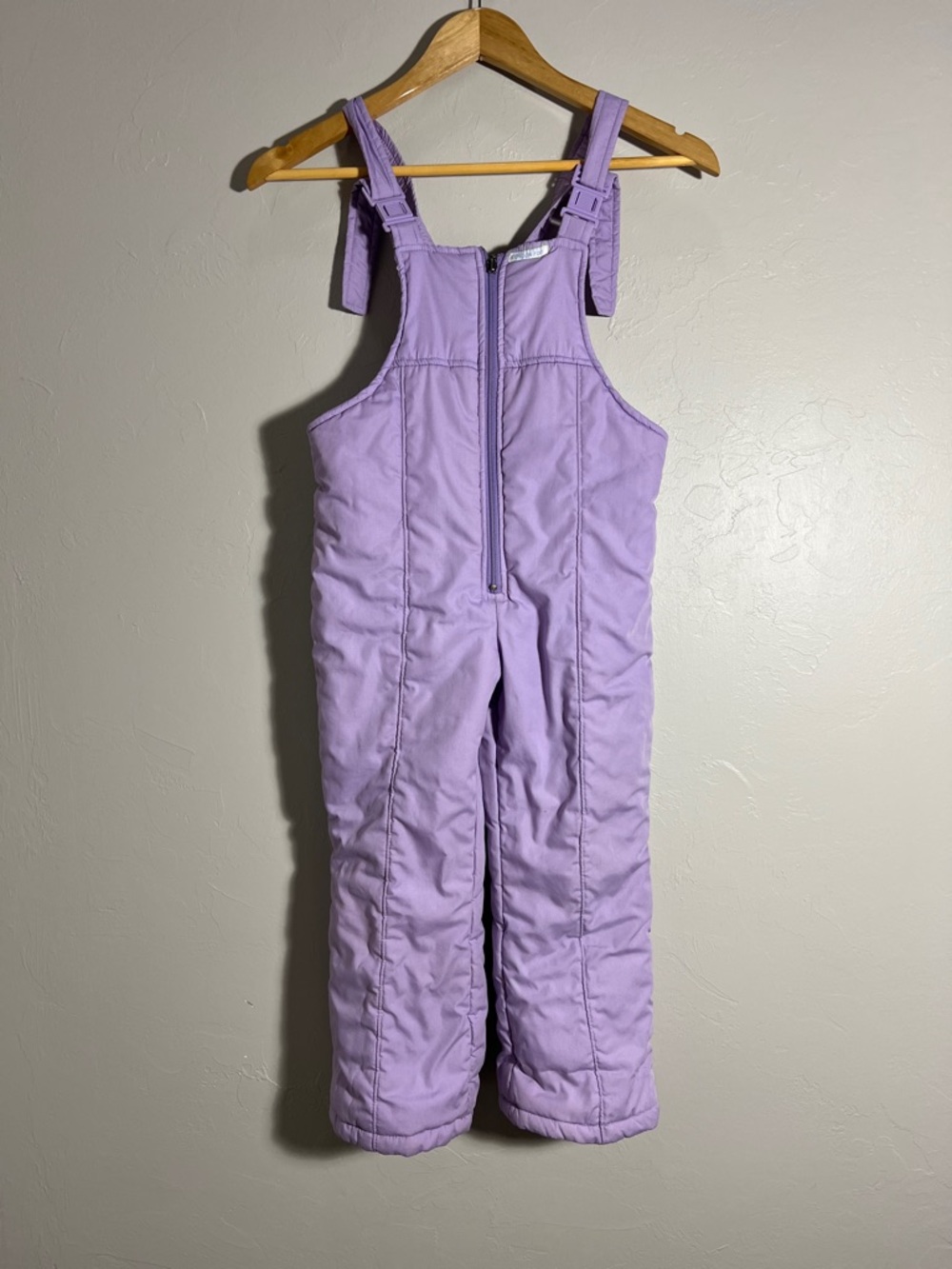 London Fog Lavender Kids Snow Overalls